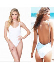 Czysty kolor jeden kawałek strój kąpielowy Bikini kobiety stroje kąpielowe High Cut Monokini body różowy, żółty, czarny, biały n