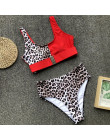 W X Sexy strój kąpielowy jednoczęściowy strój kąpielowy kobiet String monokini Leopard drukuj bikini 2019 Plus rozmiar stroje ką