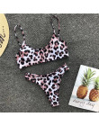 PLAVKY 2019 Sexy Retro Leopard Bandeau Biquini pływać strój kąpielowy kobiet wysokiej Cut strój kąpielowy stroje kąpielowe kobie