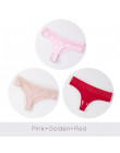 Thong Panties Cotton Sexy Lace Underwear Women Briefs Panty Lingerie G String Ladies Bikini T Back Female DULASI 3pcs/lot