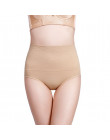 Tryb Neue Komfortable Frauen Nahtlose Hohe ogon Spitze figi Damen shapewear wysokiej talii Pure Color majtki