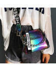 Laser kobiety list torba na ramię INS popularne torebka damska wakacyjny PU Messenger torby dla pani Design wykwintne Crossbody 