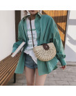 Moda ręcznie Rattan tkane słomy torba letnie torby plażowe dla kobiet 2019 Bohemia Messenger Crossbody torby dla dziewczyn sprzę