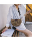 Moda ręcznie Rattan tkane słomy torba letnie torby plażowe dla kobiet 2019 Bohemia Messenger Crossbody torby dla dziewczyn sprzę