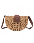 Moda ręcznie Rattan tkane słomy torba letnie torby plażowe dla kobiet 2019 Bohemia Messenger Crossbody torby dla dziewczyn sprzę