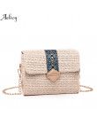 Aelicy moda damska w stylu Vintage pościel słomy torba Lady moda uniwersalny prosty styl plaża podróży Crossbody torba nowy