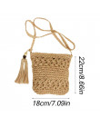 Kobiety Messenger torby Ins gorąca sprzedaż Hollow Out tkane pojedyncze ramię Crossbody Tassel plaża na co dzień słomy torba dla