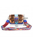 FUNMARDI moda wąż Crossbody torba na ramię kobiety torba na ramię luksusowe Leopard kobiety Flap torba panelami torba kurierska 