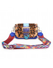 FUNMARDI moda wąż Crossbody torba na ramię kobiety torba na ramię luksusowe Leopard kobiety Flap torba panelami torba kurierska 