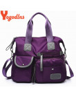 Yogodlns New Arrival Nylon kobiety Messenger torby na co dzień duża pojemność damska torebka damska Crossbody torby na ramię wod