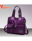 Yogodlns New Arrival Nylon kobiety Messenger torby na co dzień duża pojemność damska torebka damska Crossbody torby na ramię wod