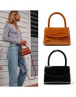 Bolsa Feminina moda Alligator z górnym uchwytem torebka projektant kobiet Crossbody torba Mini torby listonoszki dla kobiet 2019