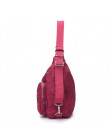 Kobiety torby na ramię wodoodporny Nylon Lady Sling Messenger torba kobiet dużego ciężaru torebki Crossbody dla kobiet torebka