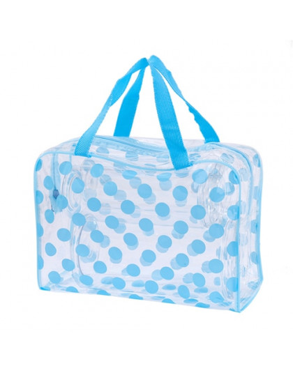 ETya moda Dot kobiety podróży przezroczysty PVC kosmetyczne torby moda wodoodporna Neceser makijaż etui toaletowe Wash bag torba