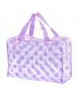 ETya moda Dot kobiety podróży przezroczysty PVC kosmetyczne torby moda wodoodporna Neceser makijaż etui toaletowe Wash bag torba