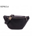 REPRCLA talii torba moda PU Leather Fanny Pack dla kobiet pas talii torba marki projektant torba na ramię na co dzień kobiet w k