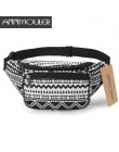 Annmouler moda kobiety Waist Pack 6 kolorów tkaniny Fanny Pack podwójne zamek błyskawiczny w klatce piersiowej torba w stylu boh