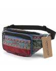 Annmouler moda kobiety Waist Pack 6 kolorów tkaniny Fanny Pack podwójne zamek błyskawiczny w klatce piersiowej torba w stylu boh