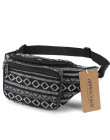 Annmouler moda kobiety Waist Pack 6 kolorów tkaniny Fanny Pack podwójne zamek błyskawiczny w klatce piersiowej torba w stylu boh