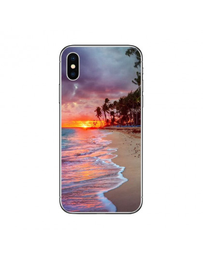 Ciciber Hawaiian Ocean plaży Aloha telefon etui na Apple iPhone 7 8 6 6s Plus X XR XS MAX 5 5S SE miękkie etui z termoplastyczne