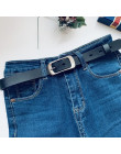 BISON DENIM pas kobiet prawdziwej skóry kobiet Pin klamra pasa moda skórzany pasek 2.3 cm szerokość pasa N60215