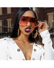 Fashion Oversized Blue Yellow Gradient Sunglasses Women 2019 Luxulry Brand Designer Red Rimless Metal Female Sun Glasses Shades