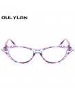 Oulylan Cat Eye okulary do czytania kobiety diament okulary do czytania z dioptrii 1.0 1.5 2.0 2.5 3.0 3.5 4.0 dla mężczyzn kobi