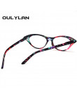 Oulylan Cat Eye okulary do czytania kobiety diament okulary do czytania z dioptrii 1.0 1.5 2.0 2.5 3.0 3.5 4.0 dla mężczyzn kobi