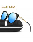 ELITERA moda motyl okulary przeciwsłoneczne damskie lustro spolaryzowane UV400 okulary marka projektant z oryginalnym pudełku