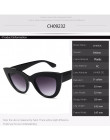 OHMIDA Retro z tworzywa sztucznego Cat Eye okulary przeciwsłoneczne kobieta 2018 nowe mody marki w stylu Vintage panie okulary p