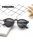 YOOSKE marka okrągłe okulary mężczyźni kobiety Unisex Retro w stylu Vintage małe okulary przeciwsłoneczne dla mężczyzn jazdy oku