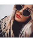 ZXWLYXGX 2018 nowy Cat Eye okulary przeciwsłoneczne damskie marka Trendy przyciemniane kolor w kształcie Vintage okulary przeciw