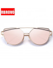 RBROVO 2019 marka projektant Cateye okulary kobiety w stylu Vintage metalowe okulary dla kobiet lustro Retro luneta De Soleil Fe