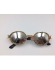 W stylu Vintage osobowość okulary przeciwsłoneczne marka projektant diament okulary kobiety Steampunk Multicolor Rhinestone odci