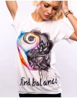 2018 harajuku lato koszule jesienne kobiety Vogue koszulki z krótkim rękawem T-shirt z nadrukiem Sexy t-shirt plus size koszulkę