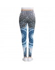 Kobiety fitness legginsy moda Legging Aztec Round Ombre druk legginsy kobiece leginsy seksowne spodnie wysokiej talii spodnie