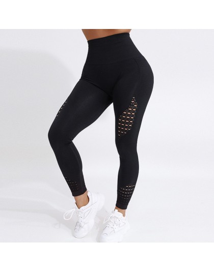 CHRLEISURE kobiety wysoka talia Push Up legginsy Hollow Fitness legginsy Workout Legging dla kobiet na co dzień Jeggings 4 kolor