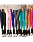 CHSDCSI Sexy stałe cukierki Neon Plus rozmiar damskie legginsy wysokiej rozciągnięte Deportes Jeggings Aptitud odzież balet tani