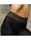 CHRLEISURE Sexy wysokiej talii kieszeń siatki Push Up legginsy damskie Fitness odzież sportowa legginsy Patchwork legginsy kobie