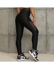 CHRLEISURE Sexy wysokiej talii kieszeń siatki Push Up legginsy damskie Fitness odzież sportowa legginsy Patchwork legginsy kobie