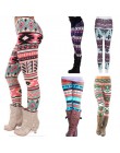 Puimentiua kobiety legginsy śnieżynka boże narodzenie Deer drukuj legginsy dziewczyny zima Legging spodnie i spódnice kobiety od