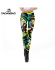 NADANBAO Cartoon drukowane legginsy kobiety Rick i Morty Plus rozmiar Leggin treningu Modis Fitness Legging