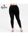 Rosegal Plus rozmiar haft kwiatowy legginsy spodnie damskie legginsy elastyczne spodnie Fitness Jeggings ołówek spodnie damskie 