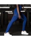 Wysoka talia Fitness legginsy kobiety Push Up treningu Legging z kieszeniami Patchwork spodnie legginsy kobiety Fitness odzież l