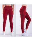 Wysoka talia Fitness legginsy kobiety Push Up treningu Legging z kieszeniami Patchwork spodnie legginsy kobiety Fitness odzież l