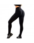 Kobiety wysoka talia Push Up legginsy treningu Legging Femme oddychające kulturystyka poliester odzież codzienna spodnie spodnie