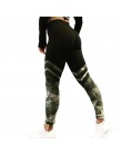 Nowe mody kobiety wysokiej talii trening legginsy drukowane Punk Fitness dla kobiet elastyczne spodnie na co dzień obcisłe spodn