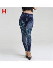 Weljuber kobiety legginsy jesień dżinsy legginsy szczupła Mock kieszeń kobieta druku Jeggings damskie Denim spodnie skinny fit