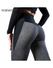 NORMOV leginsy damskie legginsy Fitness Feminina trening legginsy wysoka talia Fitness Leging sportowe spodnie sportowe legginsy