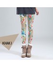 YSDNCHI 2018 moda kobiety legginsy Slim wysoka talia elastyczność legginsy Leopard drukowanie leginsy damskie spodnie bawełniane